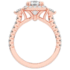 1.75CT.TW ROUND LAB DIAMOND HALO ENGAGEMENT RING - Nazarelle