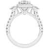 1.75CT.TW ROUND LAB DIAMOND HALO ENGAGEMENT RING - Nazarelle