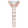 4.35CT.TW EMERALD CUT LAB DIAMOND ENGAGEMENT RING - Nazarelle