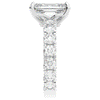 4.35CT.TW EMERALD CUT LAB DIAMOND ENGAGEMENT RING - Nazarelle