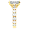 4.35CT.TW EMERALD CUT LAB DIAMOND ENGAGEMENT RING - Nazarelle