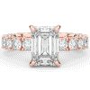 4.35CT.TW EMERALD CUT LAB DIAMOND ENGAGEMENT RING - Nazarelle