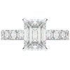 4.35CT.TW EMERALD CUT LAB DIAMOND ENGAGEMENT RING - Nazarelle