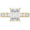 4.35CT.TW EMERALD CUT LAB DIAMOND ENGAGEMENT RING - Nazarelle