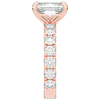 4.35CT.TW EMERALD CUT LAB DIAMOND ENGAGEMENT RING - Nazarelle