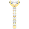 4.35CT.TW EMERALD CUT LAB DIAMOND ENGAGEMENT RING - Nazarelle