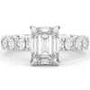 4.35CT.TW EMERALD CUT LAB DIAMOND ENGAGEMENT RING - Nazarelle