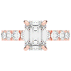 4.35CT.TW EMERALD CUT LAB DIAMOND ENGAGEMENT RING - Nazarelle
