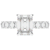 4.35CT.TW EMERALD CUT LAB DIAMOND ENGAGEMENT RING - Nazarelle