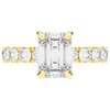 4.35CT.TW EMERALD CUT LAB DIAMOND ENGAGEMENT RING - Nazarelle