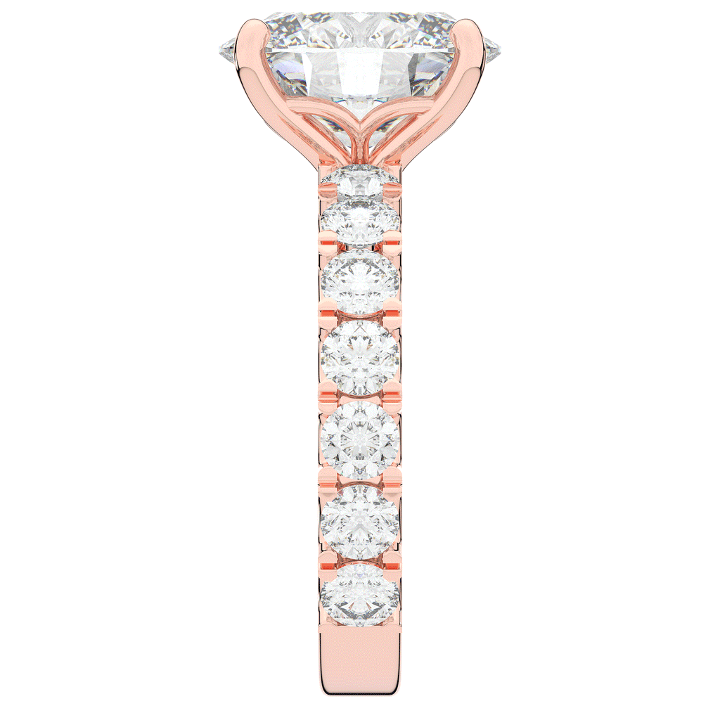 4.35CT.TW OVAL LAB DIAMOND ENGAGEMENT RING - Nazarelle