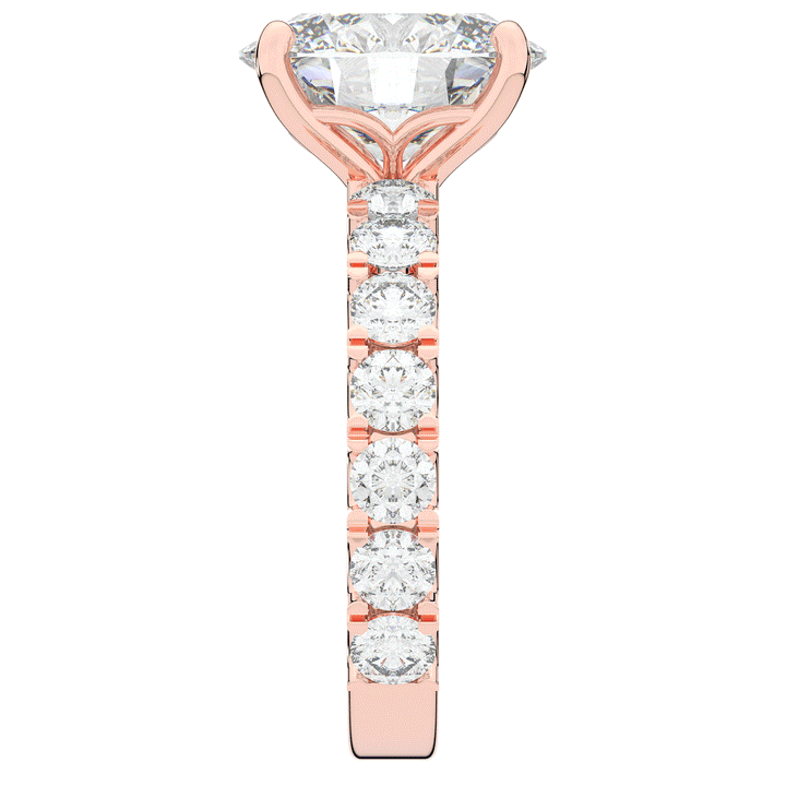 4.35CT.TW OVAL LAB DIAMOND ENGAGEMENT RING - Nazarelle