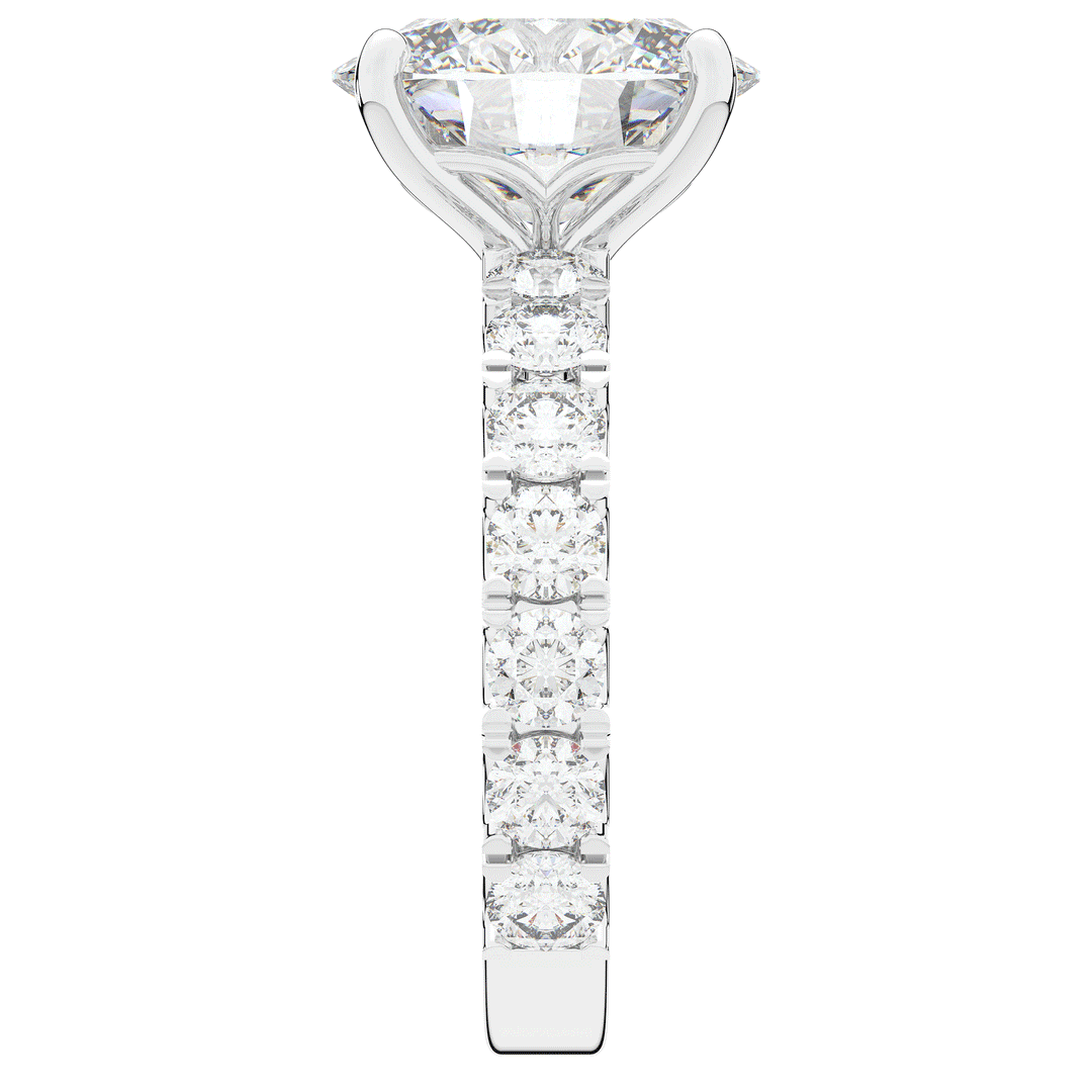 4.35CT.TW OVAL LAB DIAMOND ENGAGEMENT RING - Nazarelle