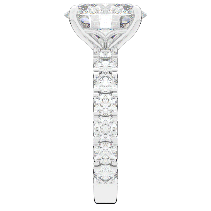 4.35CT.TW OVAL LAB DIAMOND ENGAGEMENT RING - Nazarelle