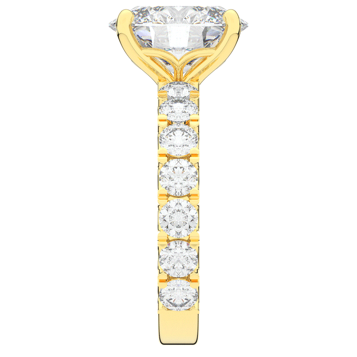 4.35CT.TW OVAL LAB DIAMOND ENGAGEMENT RING - Nazarelle