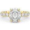 4.35CT.TW OVAL LAB DIAMOND ENGAGEMENT RING - Nazarelle