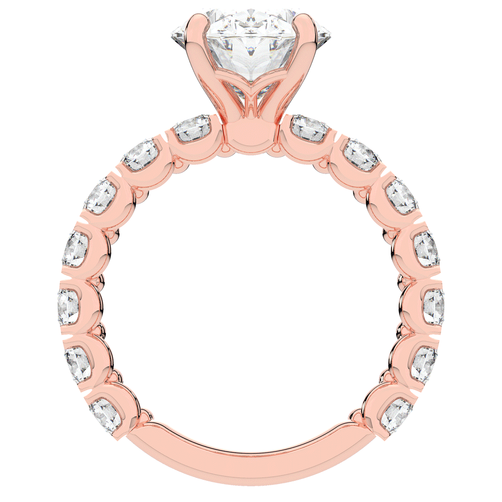 4.35CT.TW OVAL LAB DIAMOND ENGAGEMENT RING - Nazarelle