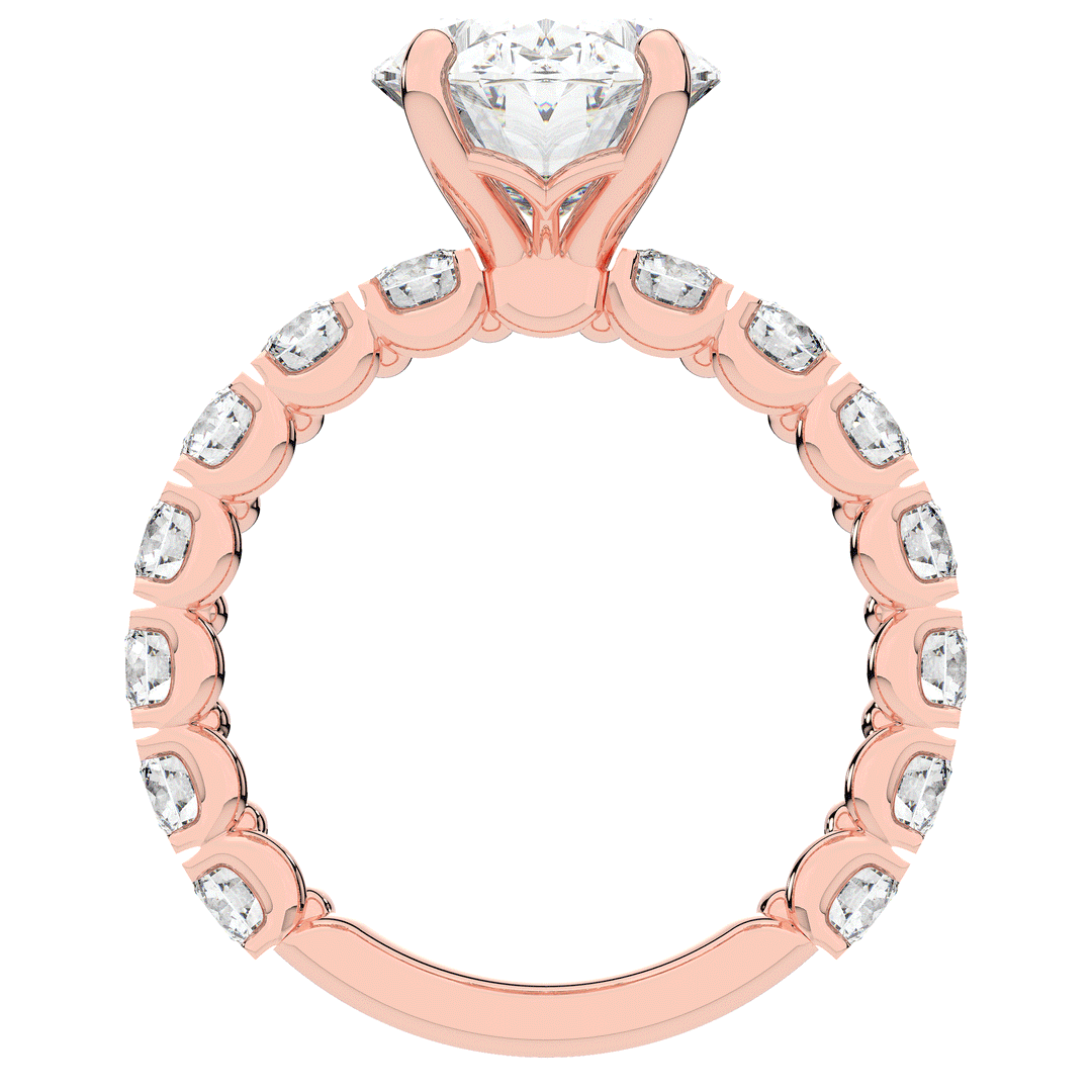 4.35CT.TW OVAL LAB DIAMOND ENGAGEMENT RING - Nazarelle