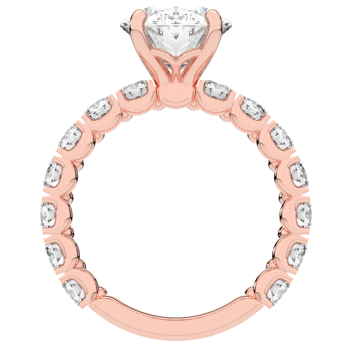 4.35CT.TW OVAL LAB DIAMOND ENGAGEMENT RING - Nazarelle