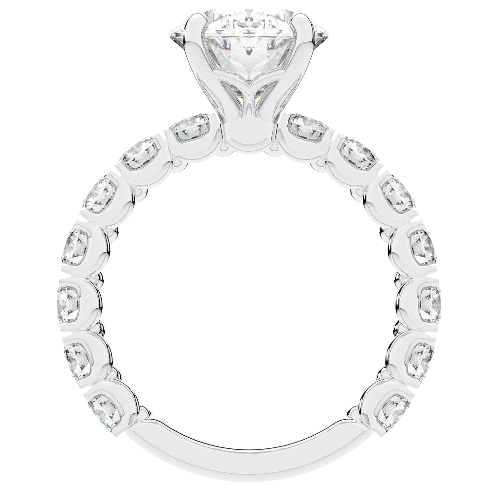 4.35CT.TW OVAL LAB DIAMOND ENGAGEMENT RING - Nazarelle