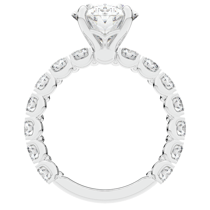 4.35CT.TW OVAL LAB DIAMOND ENGAGEMENT RING - Nazarelle