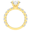 4.35CT.TW OVAL LAB DIAMOND ENGAGEMENT RING - Nazarelle