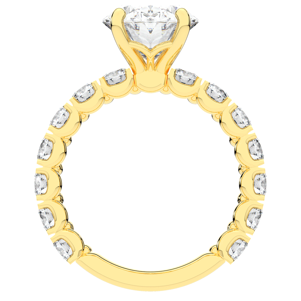 4.35CT.TW OVAL LAB DIAMOND ENGAGEMENT RING - Nazarelle