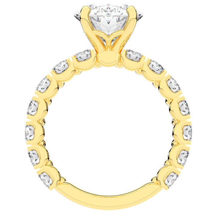 4.35CT.TW OVAL LAB DIAMOND ENGAGEMENT RING - Nazarelle