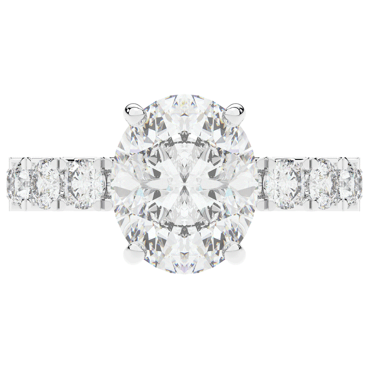 4.35CT.TW OVAL LAB DIAMOND ENGAGEMENT RING - Nazarelle