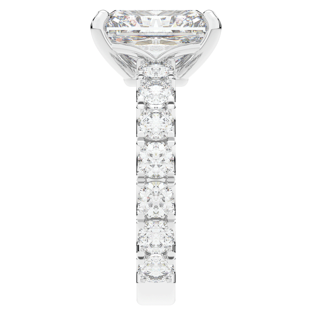 4.35CT.TW RADIANT LAB DIAMOND ENGAGEMENT RING - Nazarelle