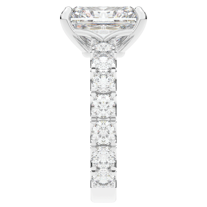 4.35CT.TW RADIANT LAB DIAMOND ENGAGEMENT RING - Nazarelle