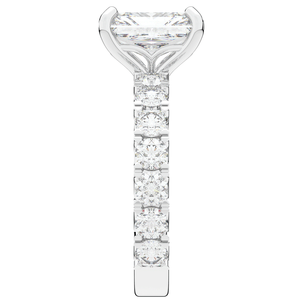 4.35CT.TW RADIANT LAB DIAMOND ENGAGEMENT RING - Nazarelle