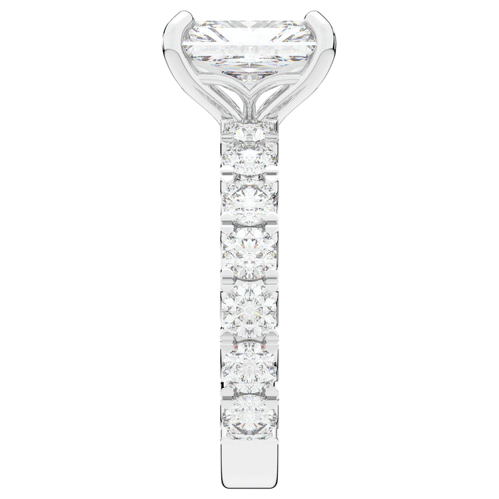4.35CT.TW RADIANT LAB DIAMOND ENGAGEMENT RING - Nazarelle