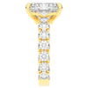4.35CT.TW RADIANT LAB DIAMOND ENGAGEMENT RING - Nazarelle