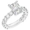 4.35CT.TW RADIANT LAB DIAMOND ENGAGEMENT RING - Nazarelle