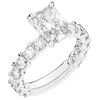 4.35CT.TW RADIANT LAB DIAMOND ENGAGEMENT RING - Nazarelle