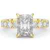 4.35CT.TW RADIANT LAB DIAMOND ENGAGEMENT RING - Nazarelle