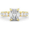 4.35CT.TW RADIANT LAB DIAMOND ENGAGEMENT RING - Nazarelle