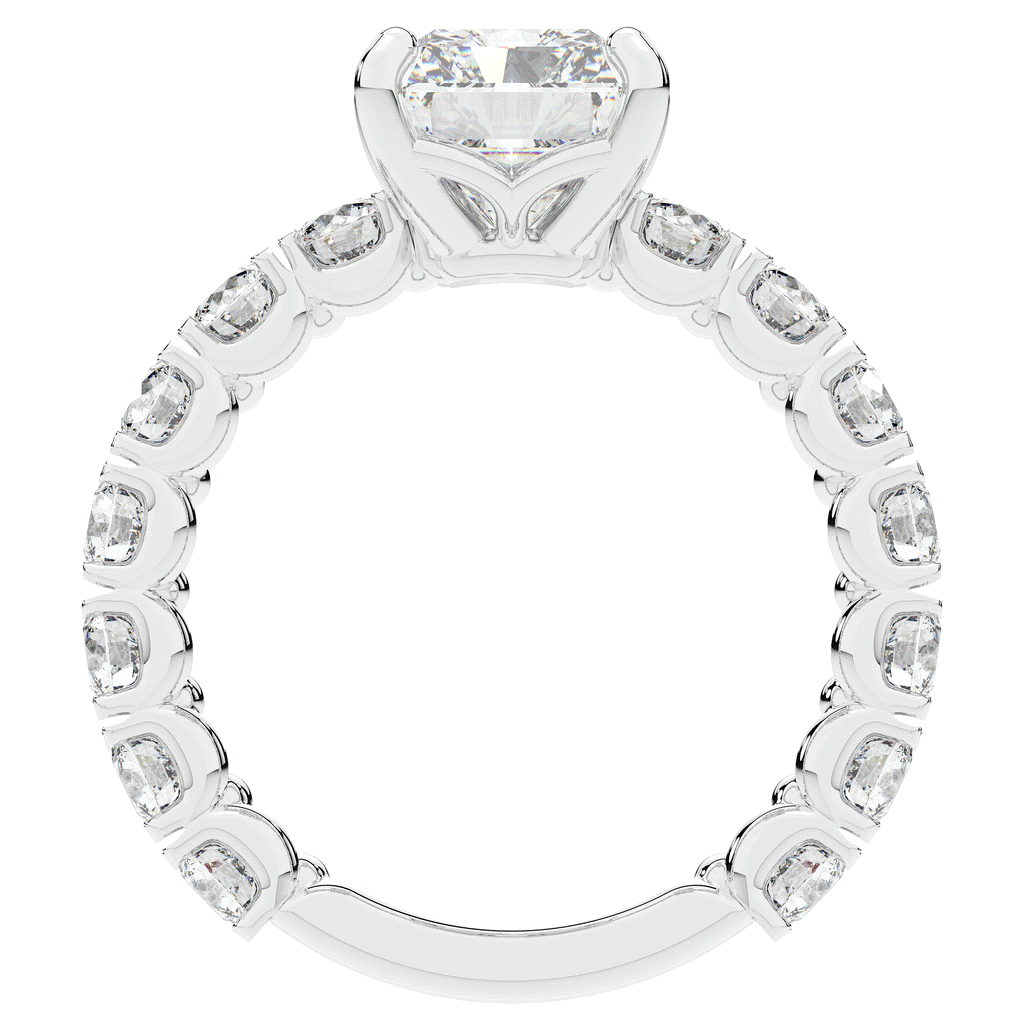 4.35CT.TW RADIANT LAB DIAMOND ENGAGEMENT RING - Nazarelle