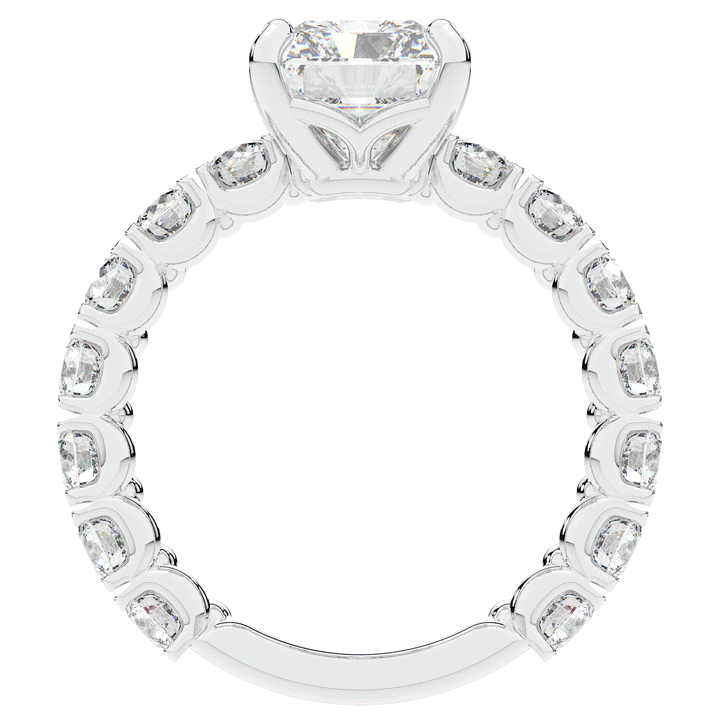 4.35CT.TW RADIANT LAB DIAMOND ENGAGEMENT RING - Nazarelle