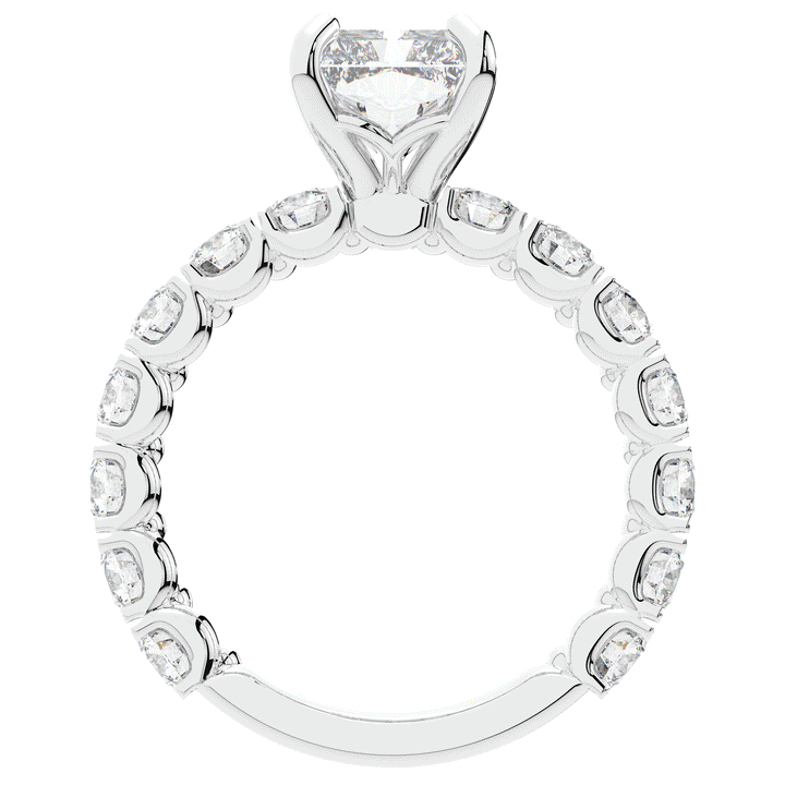 4.35CT.TW RADIANT LAB DIAMOND ENGAGEMENT RING - Nazarelle