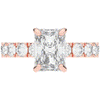 4.35CT.TW RADIANT LAB DIAMOND ENGAGEMENT RING - Nazarelle