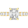 4.35CT.TW RADIANT LAB DIAMOND ENGAGEMENT RING - Nazarelle