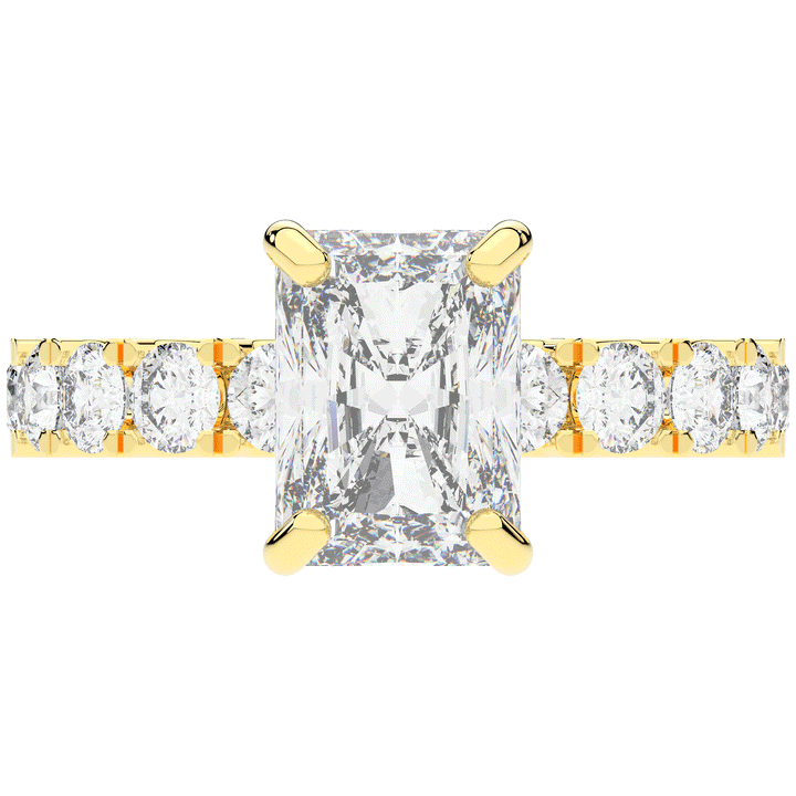 4.35CT.TW RADIANT LAB DIAMOND ENGAGEMENT RING - Nazarelle