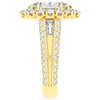 5.75CT.TW OVAL LAB DIAMOND HALO ENGAGEMENT RING - Nazarelle