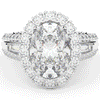 5.75CT.TW OVAL LAB DIAMOND HALO ENGAGEMENT RING - Nazarelle