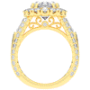 5.75CT.TW OVAL LAB DIAMOND HALO ENGAGEMENT RING - Nazarelle