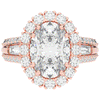 5.75CT.TW OVAL LAB DIAMOND HALO ENGAGEMENT RING - Nazarelle