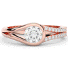1.10CT.TW ROUND LAB DIAMOND SOLITAIRE ENGAGEMENT RING - Nazarelle