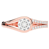 1.10CT.TW ROUND LAB DIAMOND SOLITAIRE ENGAGEMENT RING - Nazarelle